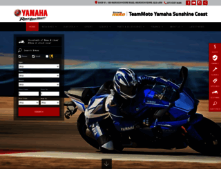 teammotoyamahasunshinecoast.com.au screenshot