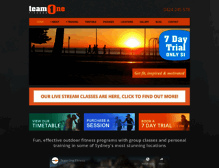teamonefitness.com.au screenshot