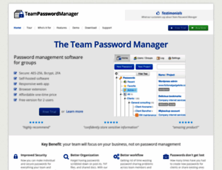 teampasswordmanager.com screenshot