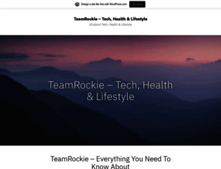 teamrockie.home.blog screenshot