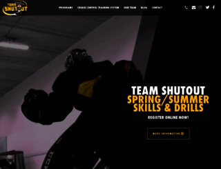 teamshutout.com screenshot