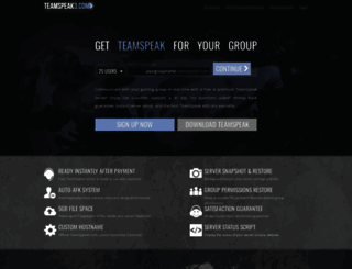 teamspeak3.com screenshot