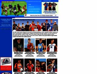 teamsportsuniforms.com screenshot