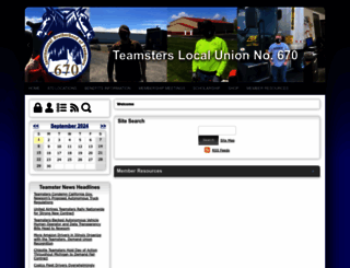 teamster670.org screenshot