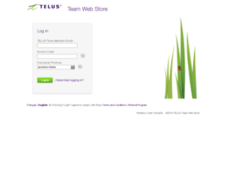 teamwebstore.telusmobility.com screenshot