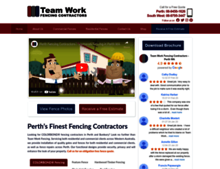 teamworkfencing.com.au screenshot