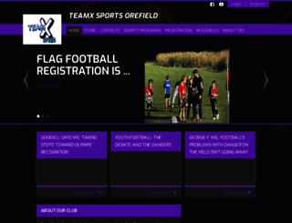 teamxsportsorefield.com screenshot