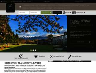 teanauhotel.co.nz screenshot