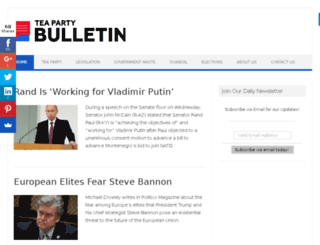 teapartybulletin.com screenshot