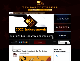 teapartyexpress.org screenshot