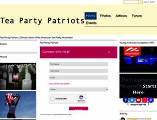 teapartypatriots.ning.com screenshot