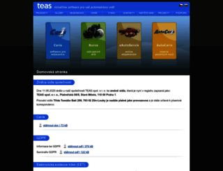 teas.cz screenshot