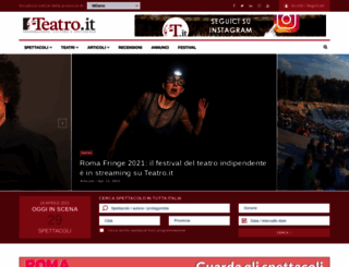 teatro.it screenshot