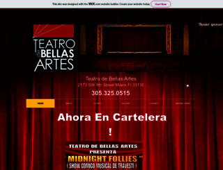 teatrodebellasartes.com screenshot