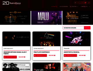 teatrodiana.com screenshot