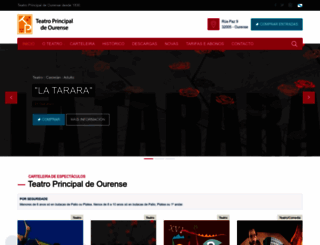 teatroprincipalourense.com screenshot