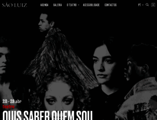 teatrosaoluiz.pt screenshot