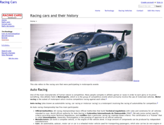 tech-racingcars.wikidot.com screenshot