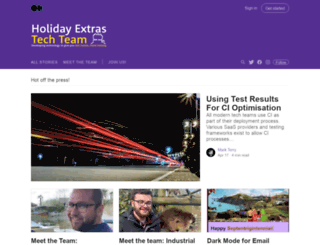 tech.holidayextras.co.uk screenshot