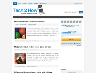 tech2how.com screenshot