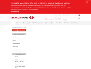 techcombank.com.vn screenshot