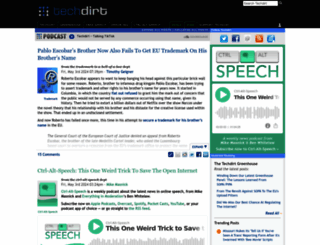 techdirt.com screenshot