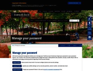 techid.forsythtech.edu screenshot
