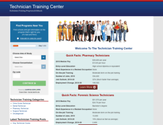 techniciantrainingcenter.com screenshot