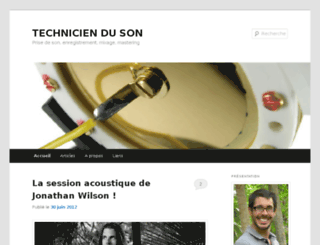 technicien-du-son.com screenshot