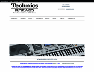 technicskeyboards.com screenshot