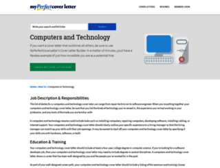technology.myperfectcoverletter.com screenshot