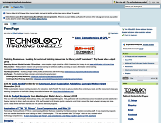 technologytrainingwheels.pbworks.com screenshot