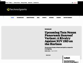 technosports.co.in screenshot