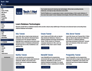 techonthenet.com screenshot