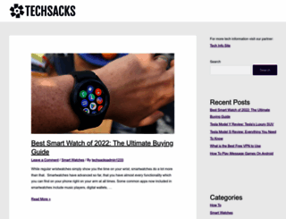 techsacks.com screenshot