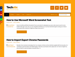 techstic.com screenshot