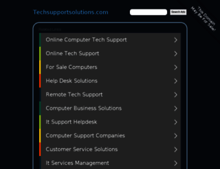techsupportsolutions.com screenshot