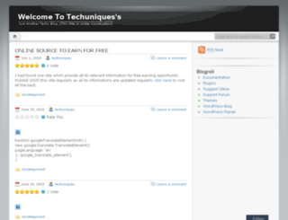 techuniques.wordpress.com screenshot