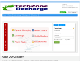 techzonerecharge.in screenshot
