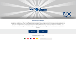 tecnoalarm.com screenshot