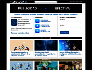 tecnologia21.com screenshot