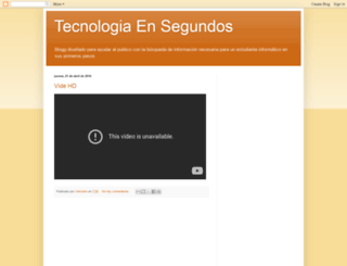 tecnologiaensegundos.blogspot.mx screenshot