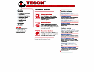 tecon.cz screenshot