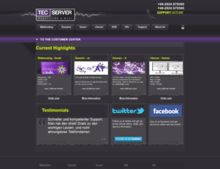 tecserver.at screenshot