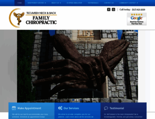 tecumsehneckandback.com screenshot
