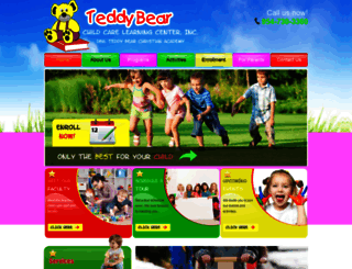 teddybearchildcarelearning.com screenshot