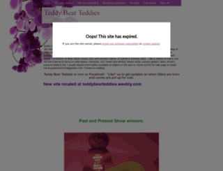 teddybearteddies.webs.com screenshot