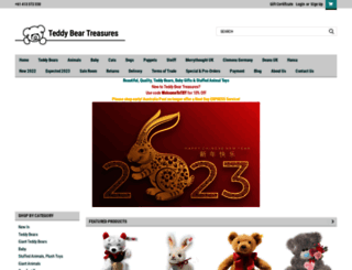 teddybeartreasures.com.au screenshot