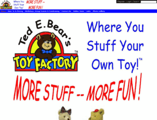 tedebearstoyfactory.com screenshot