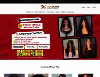tedhair-shop.myshopify.com screenshot